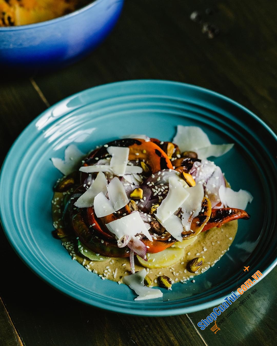 ĐĨA SÂU LÒNG LE CREUSET 22CM ĐỎ, CAM, HỒNG, XANH MARSEILLE, XANH DEEPTEAL, XANH CARIBE