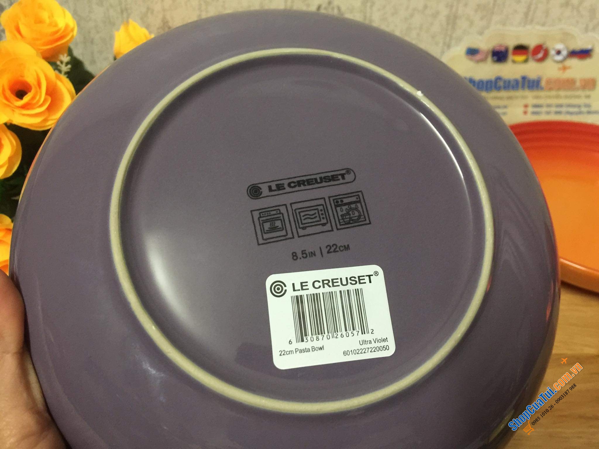 ĐĨA SÂU LÒNG LE CREUSET 22CM ĐỎ, CAM, HỒNG, XANH MARSEILLE, XANH DEEPTEAL, XANH CARIBE