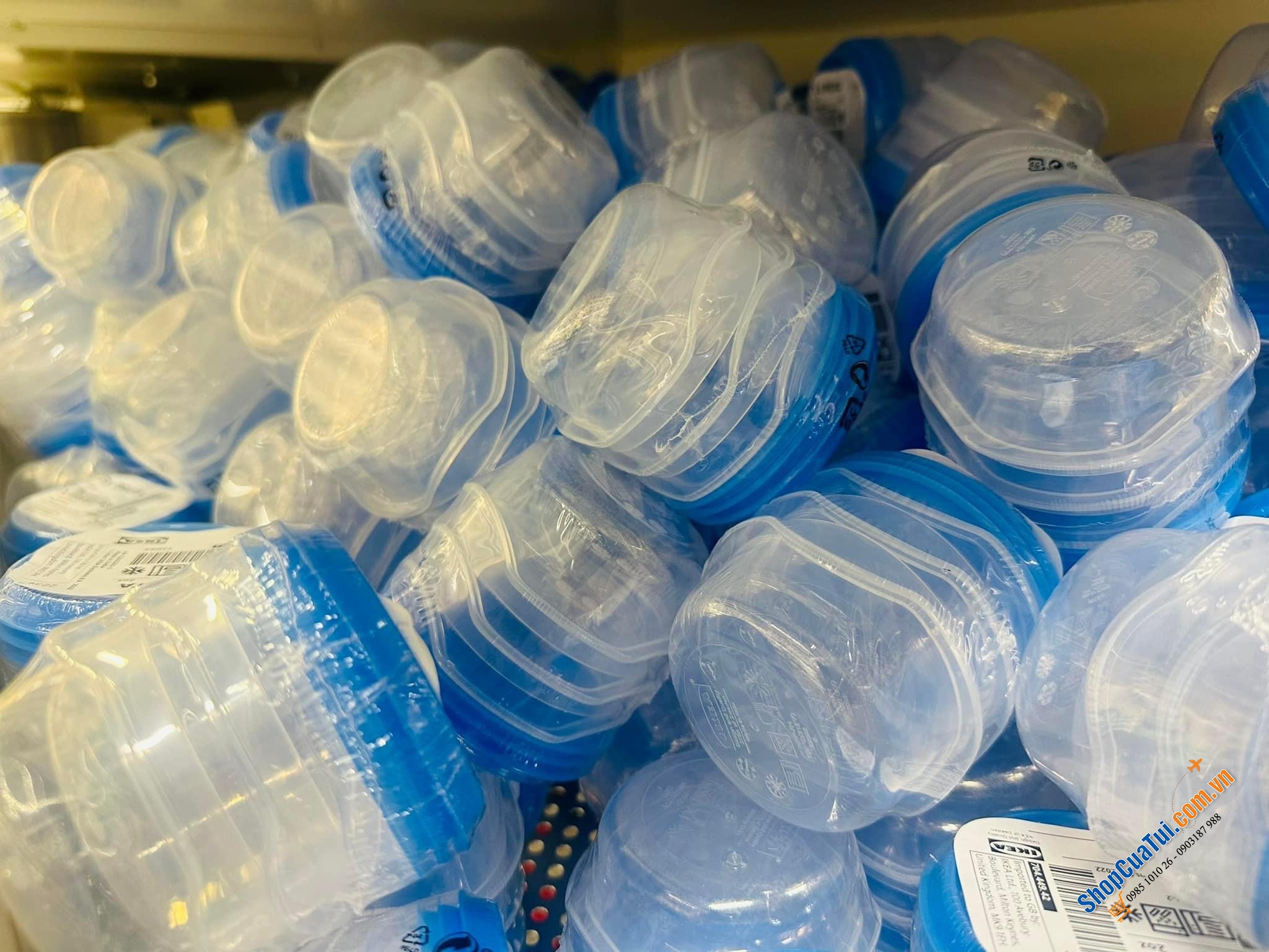 SET 3 HỘP NHỰA MINI IPURA IKEA 70ml, phi 7cm