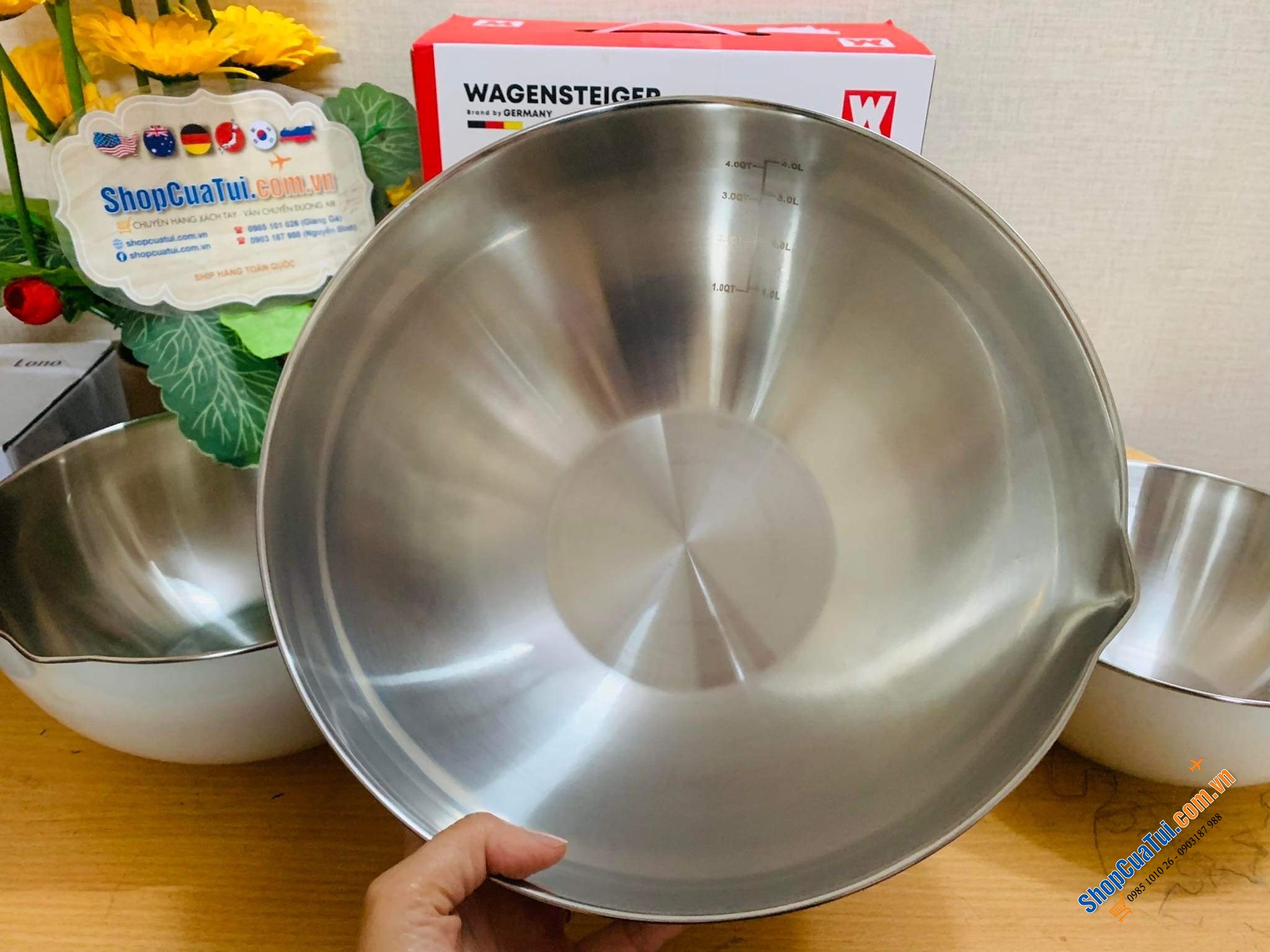 SET 3 ÂU TRỘN WAGENSTEIGER - Đánh trứng, trộn salad, làm bánh.. làm gì cũng tiện