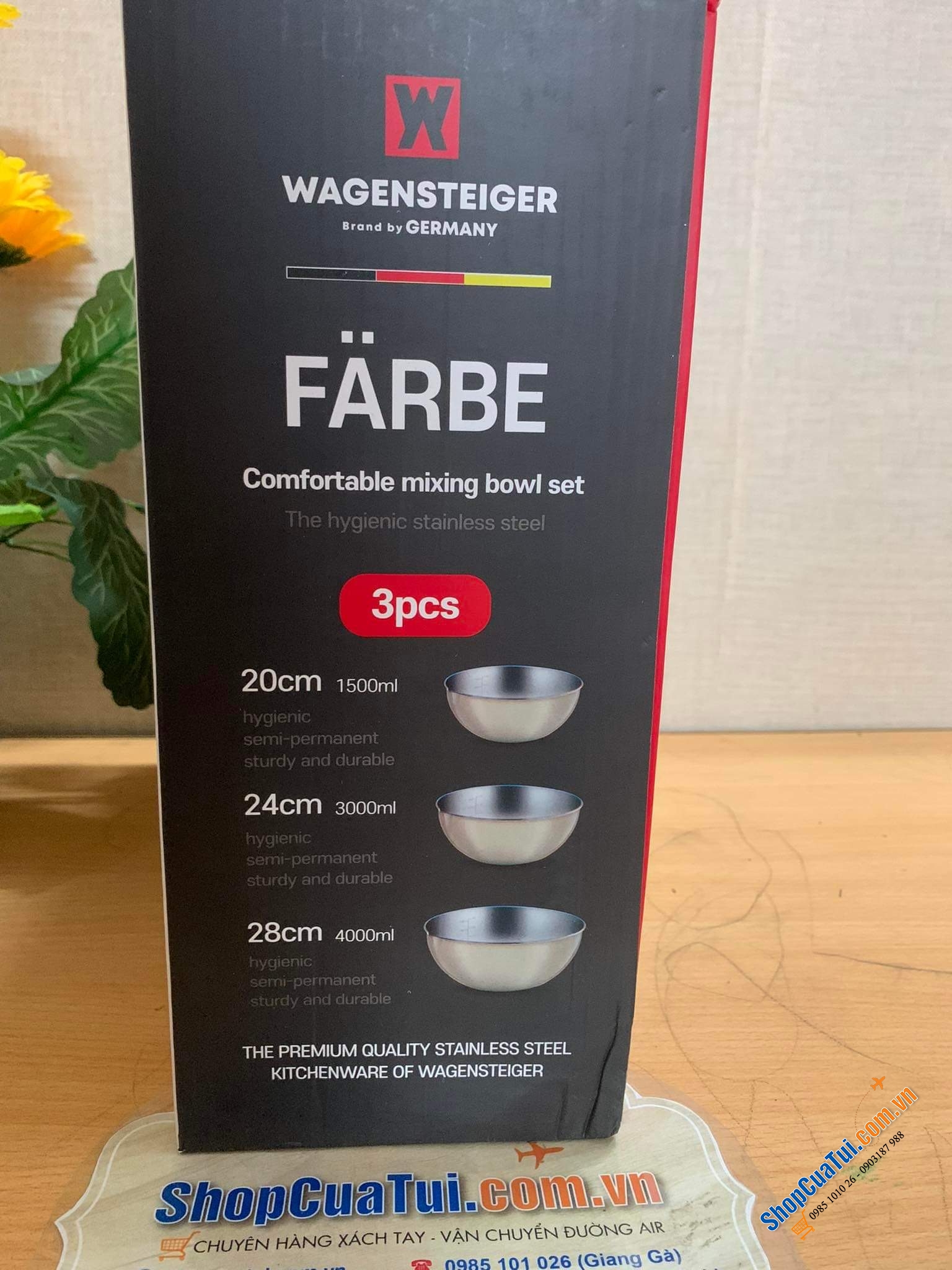 SET 3 ÂU TRỘN WAGENSTEIGER - Đánh trứng, trộn salad, làm bánh.. làm gì cũng tiện