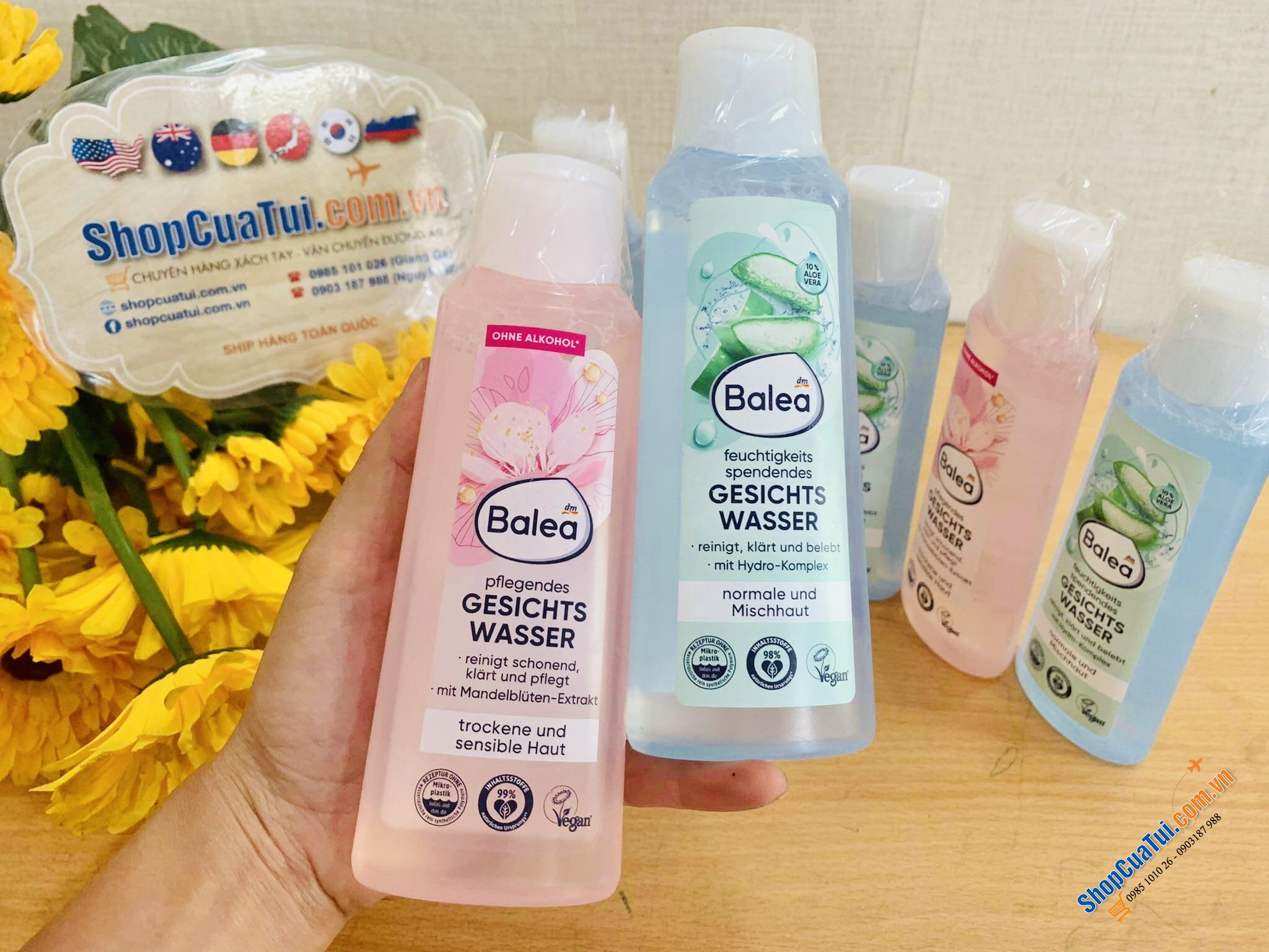 Nước hoa hồng Balea mẫu mới - Cân bằng độ ẩm cho da và se khít lỗ chân lông 200ml