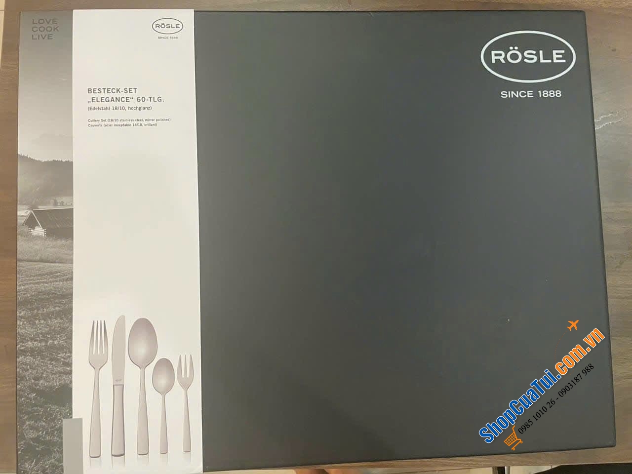 Bộ Dao Thìa Dĩa Rösle Elegance 13785 gồm 60 Món