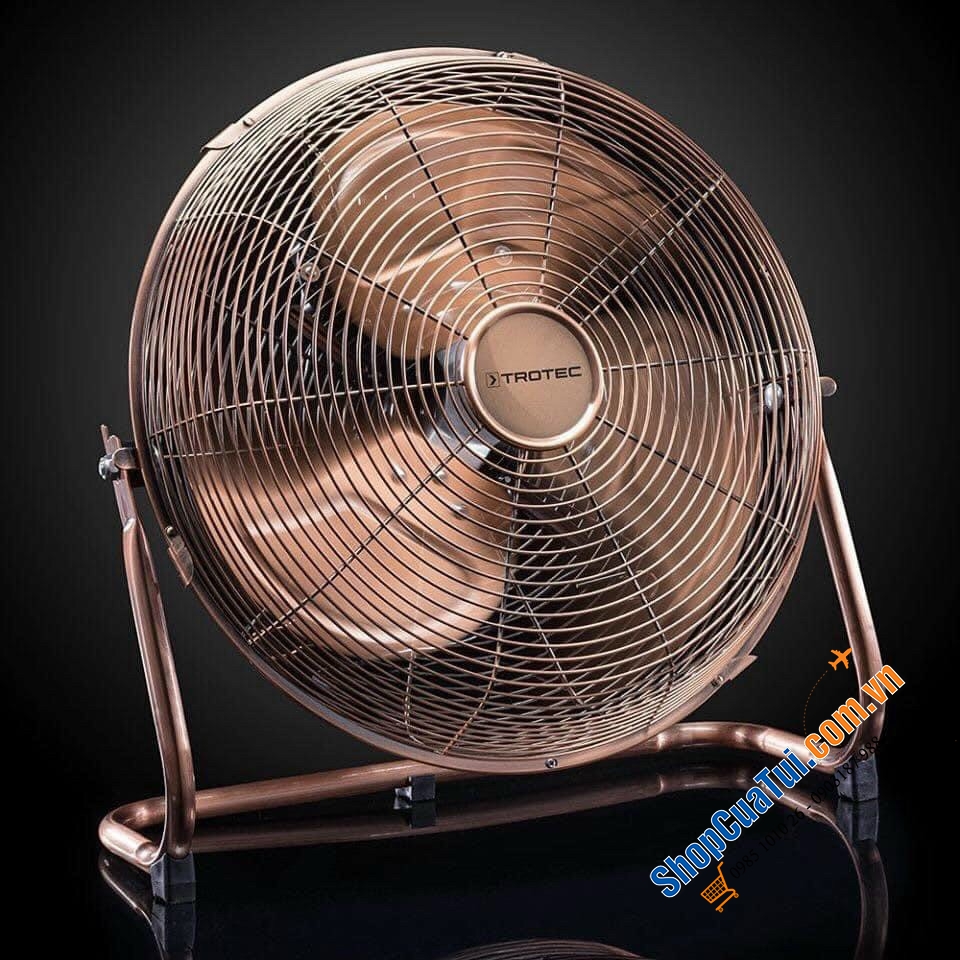QUẠT SÀN TROTEC TVM13 đường kính cánh 35cm màu vàng đồng thời thượng sang chảnh