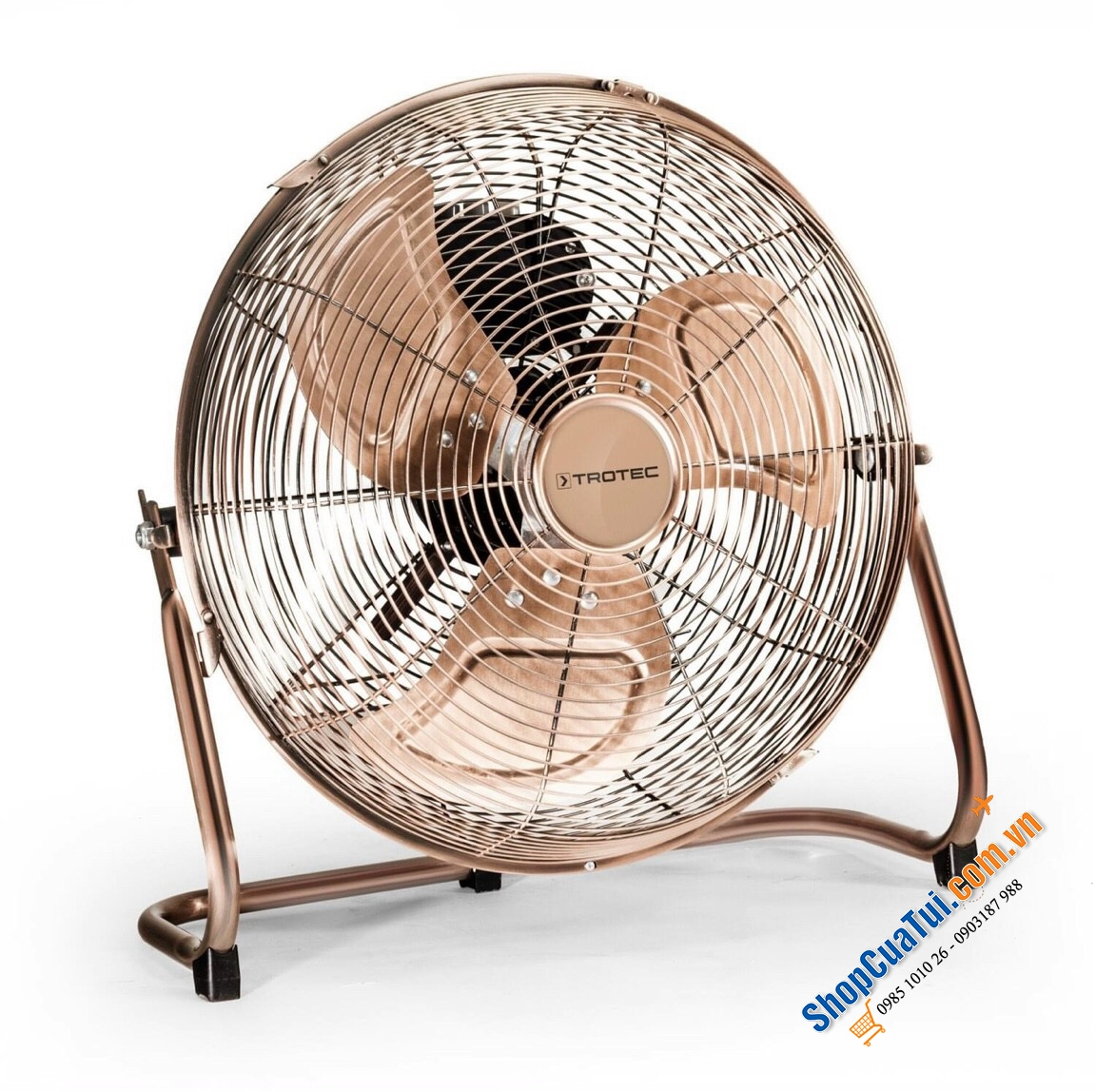QUẠT SÀN TROTEC TVM13 đường kính cánh 35cm màu vàng đồng thời thượng sang chảnh