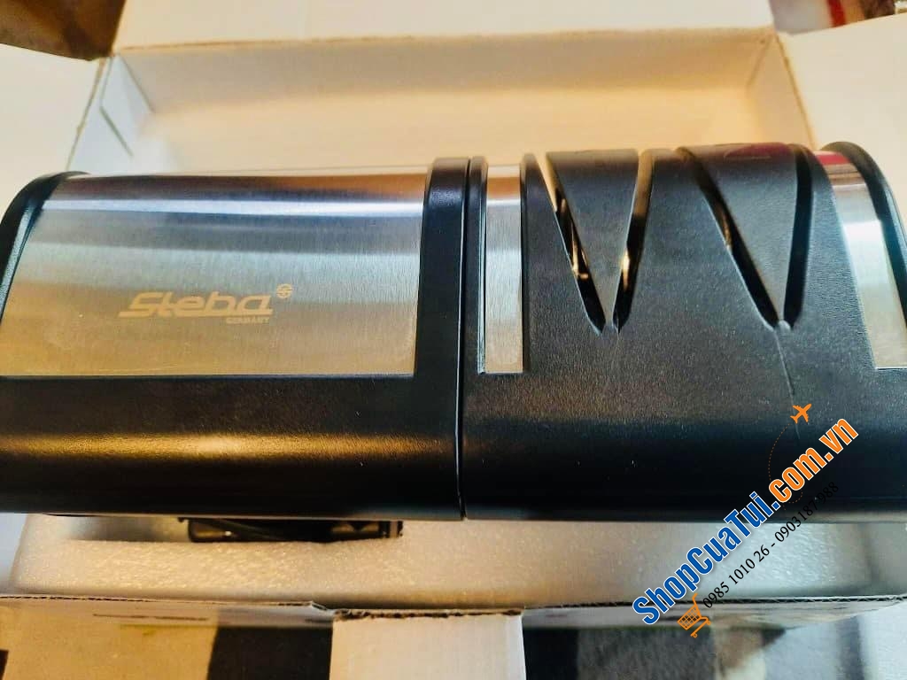 Máy mài dao điện Steba KS1 với 18 lưới thép mài siêu sắc.