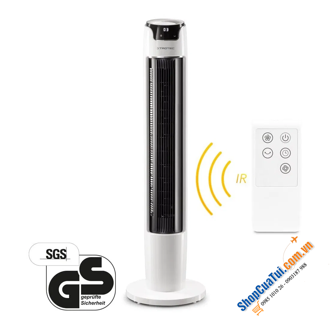 Quạt Tháp Trotec TVE 40T có Điều Khiển Từ Xa