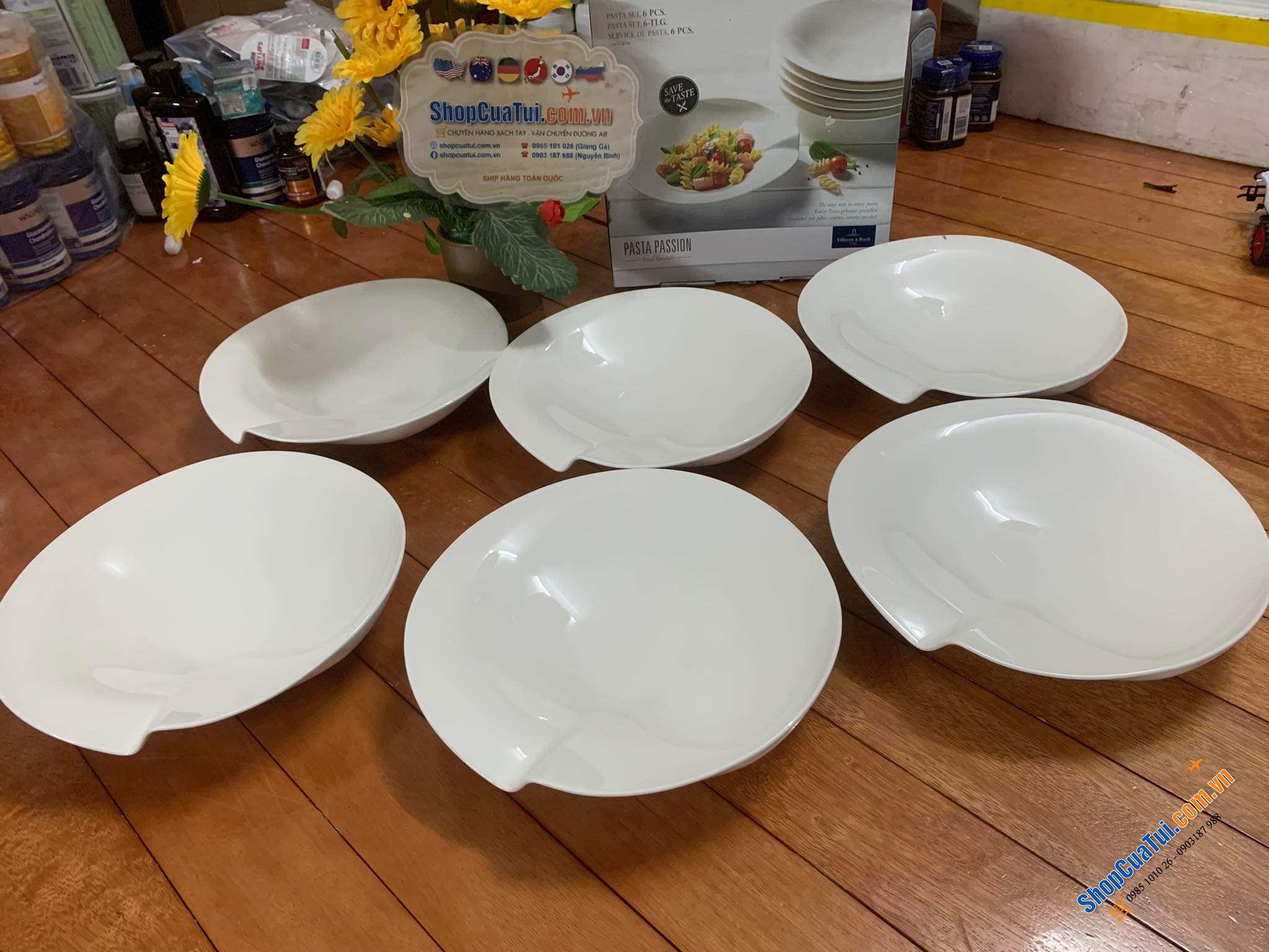 Set 6 bát đĩa Villeroy & Boch Pasta Passion 30,5cm made in Germany