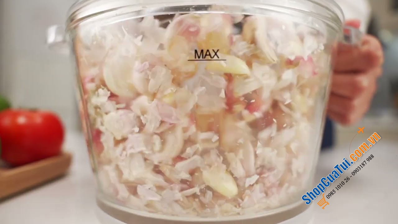 Máy Xay Đa Năng, Máy Xay Thịt Elegant FC-J08 để băm, xay thịt, giăm bông, tỏi, hành tây, các loại rau thơm