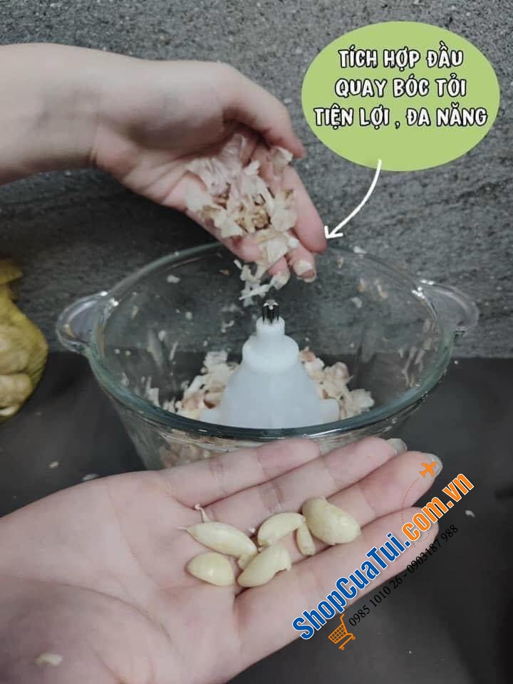 Máy Xay Đa Năng, Máy Xay Thịt Elegant FC-J08 để băm, xay thịt, giăm bông, tỏi, hành tây, các loại rau thơm