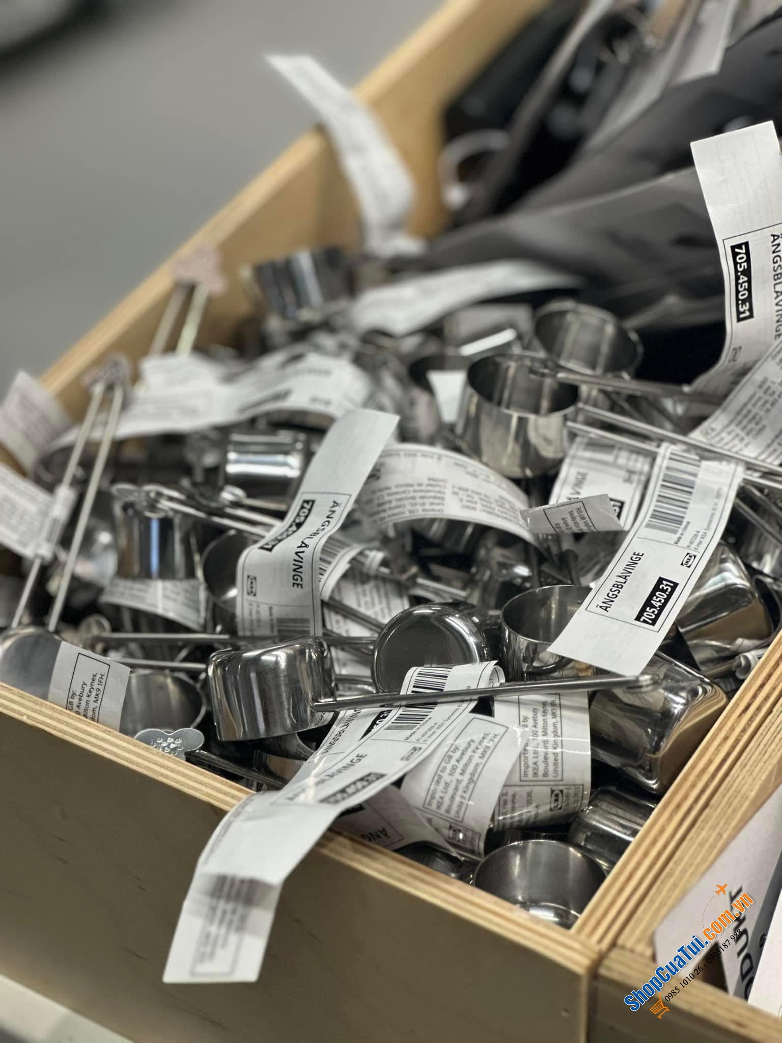 Thìa xúc cà phê, trà, đường, gia vị IKEA.