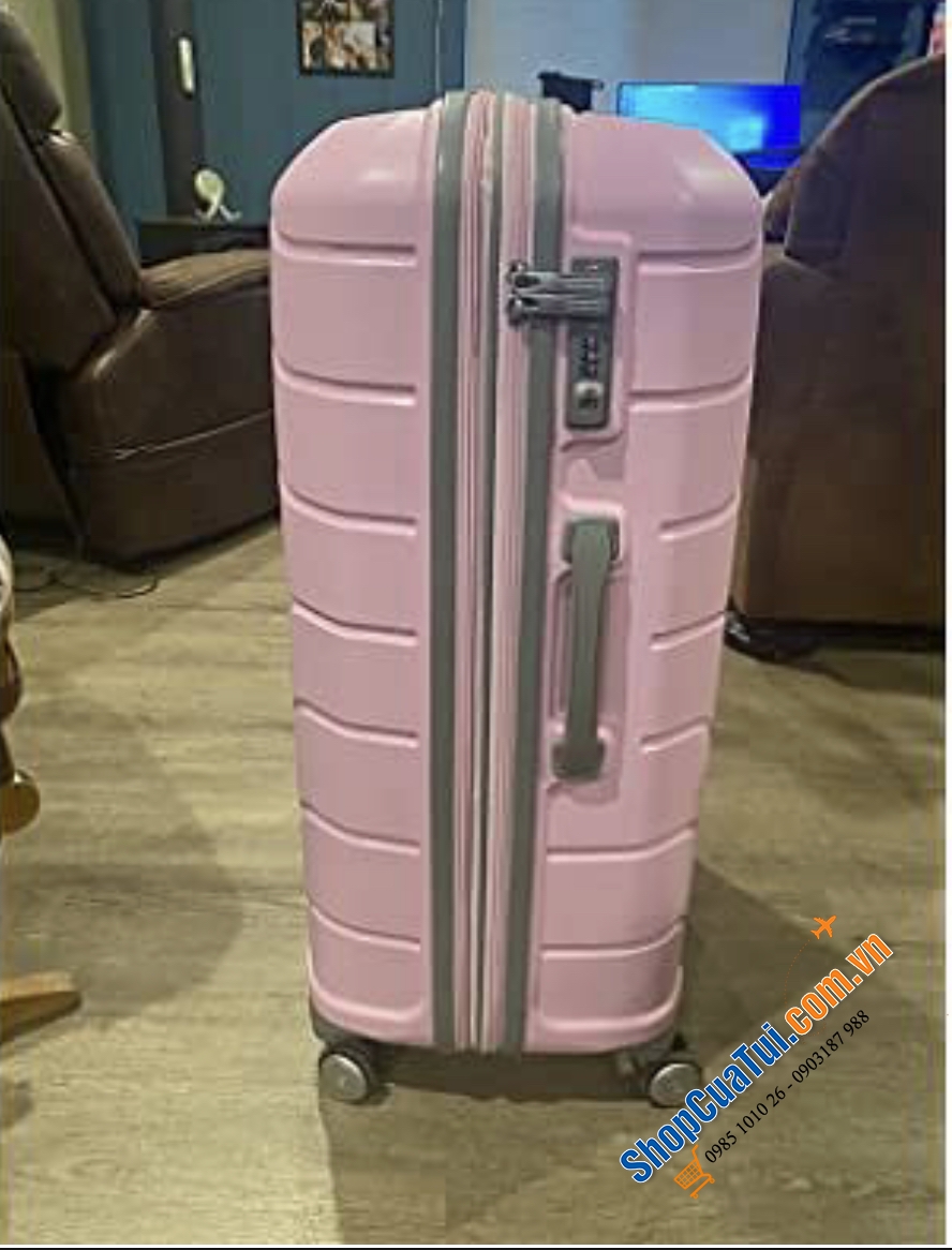 SET 2 VALI SAMSONITE FREEFORM 21/28 inch siêu bền đẹp màu hồng