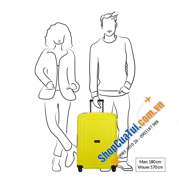 VALI SAMSONITE S CURE SIZE CABIN - MADE IN EU đủ 5 mầu siêu đẹp