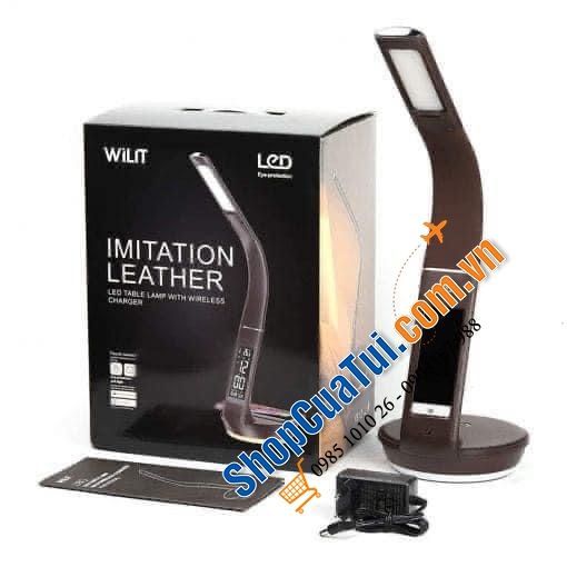 ĐÈN BÀN WILIT U8Q – ĐÈN CỔ NGỖNG ĐỜI MỚI NHẤT (màu đen - màu nâu ) tích hợp nhiều chức năng 6in1  chống cận thị, bảo vệ mắt