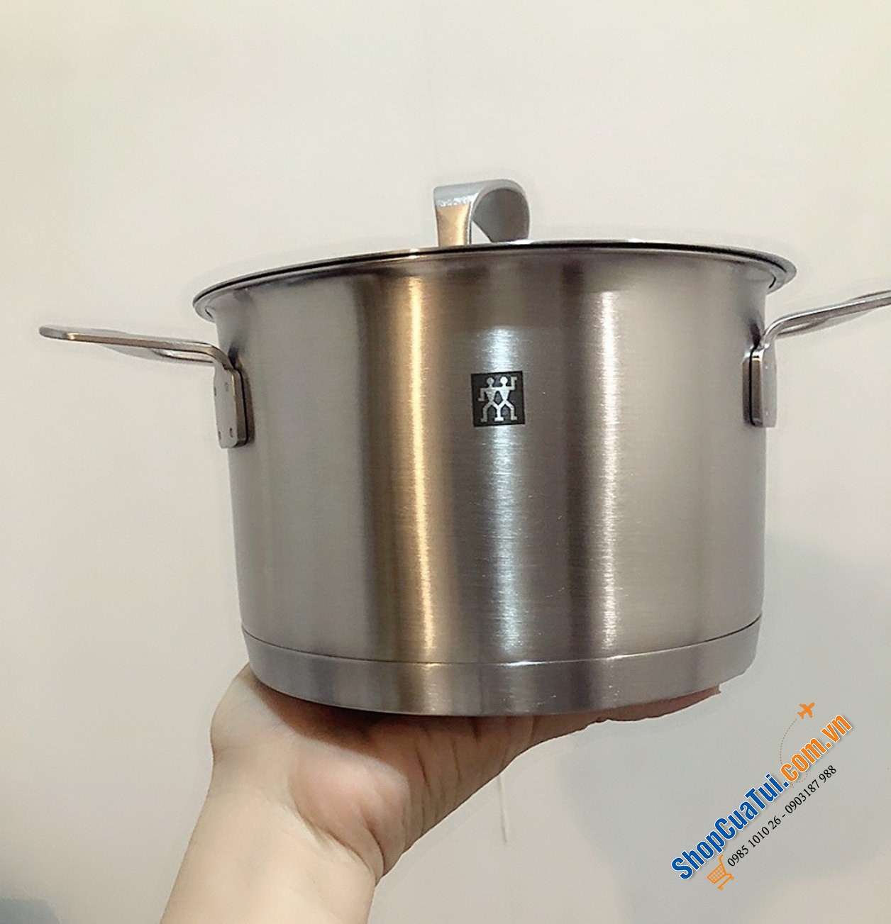 BỘ NỒI ZWILLING BASE 4 MÓN - VUNG INOX - THÉP KHÔNG GỈ CAO CẤP - CHẤT THÉP BÓNG MỜ - BỀN ĐẸP - HẠN CHẾ TRẦY XƯỚC