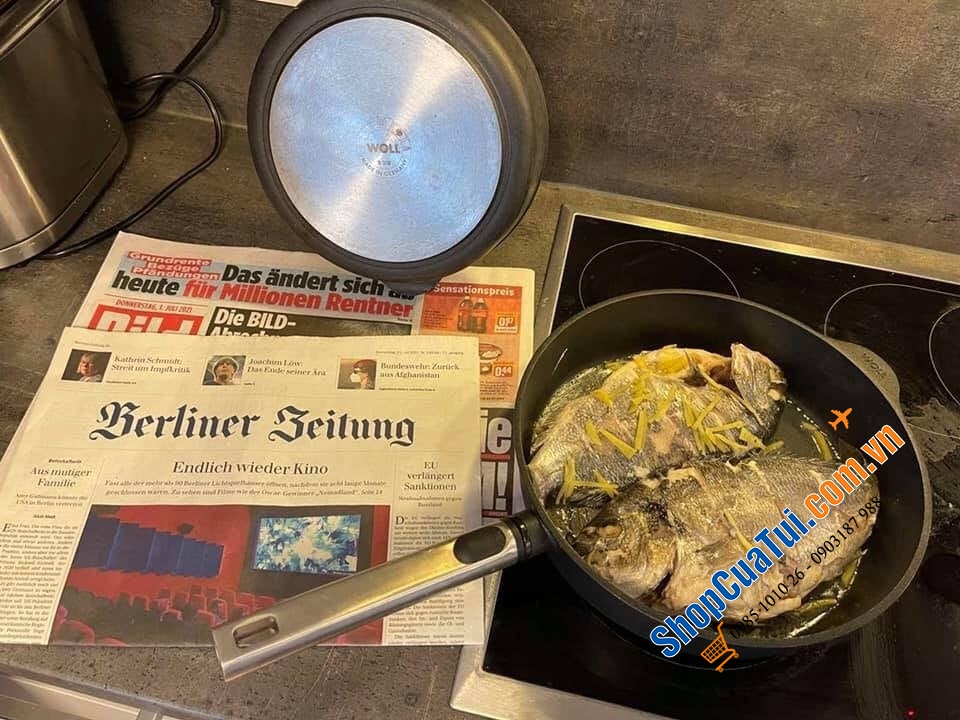Chảo WOLL DIAMOND XR LOGIC, mã chảo xịn nhất của hãng Woll danh tiếng, Made in Germany, đủ size 20cm, 24cm, 28cm, sâu lòng 28cm