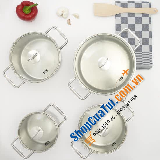 BỘ NỒI 4 MÓN FISSLER HAMBURG - MADE IN GERMANY