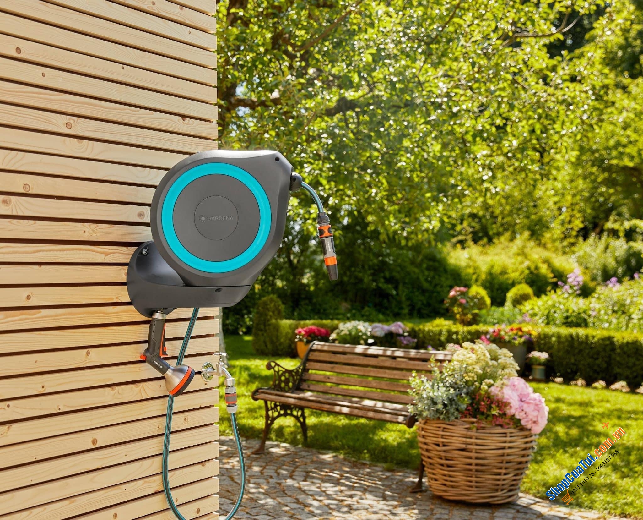 Vòi tưới cây Gardena 20M - gọn, tiện và cực kỳ hữu ích giúp việc tưới cây đơn giản, sạch sẽ