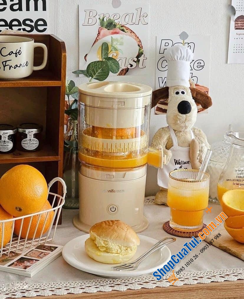 Máy vắt cam Jenniferoom Made in Korea tự động không dây - Giữ trọn vị tươi ngon từ quả mọng