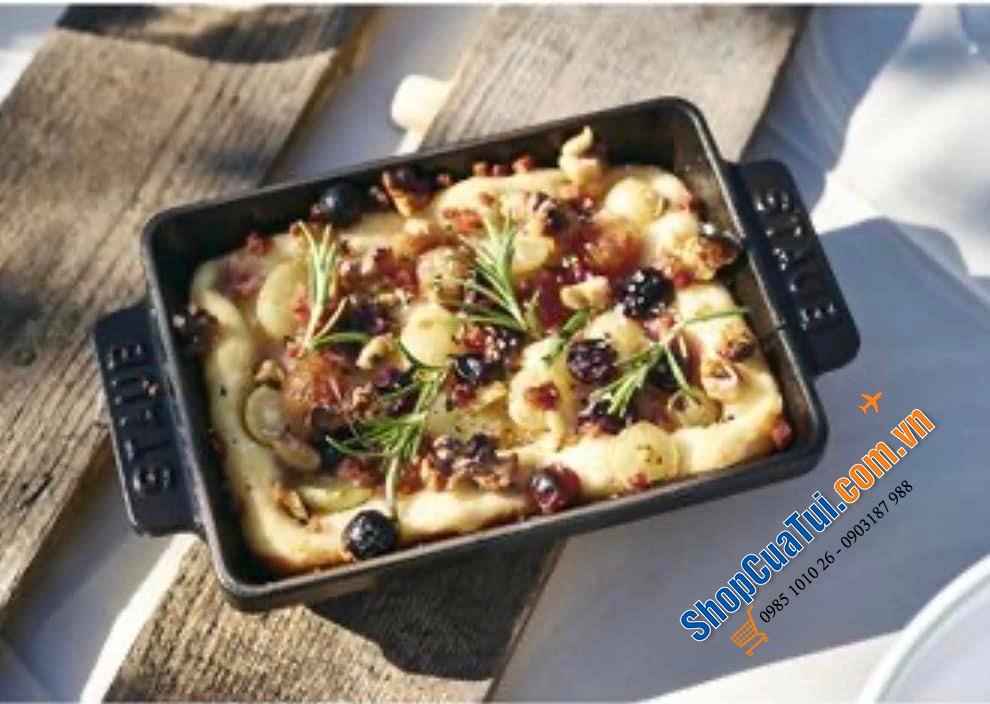 CHẢO STAUB MINI CHỮ NHẬT 15x11 CM.