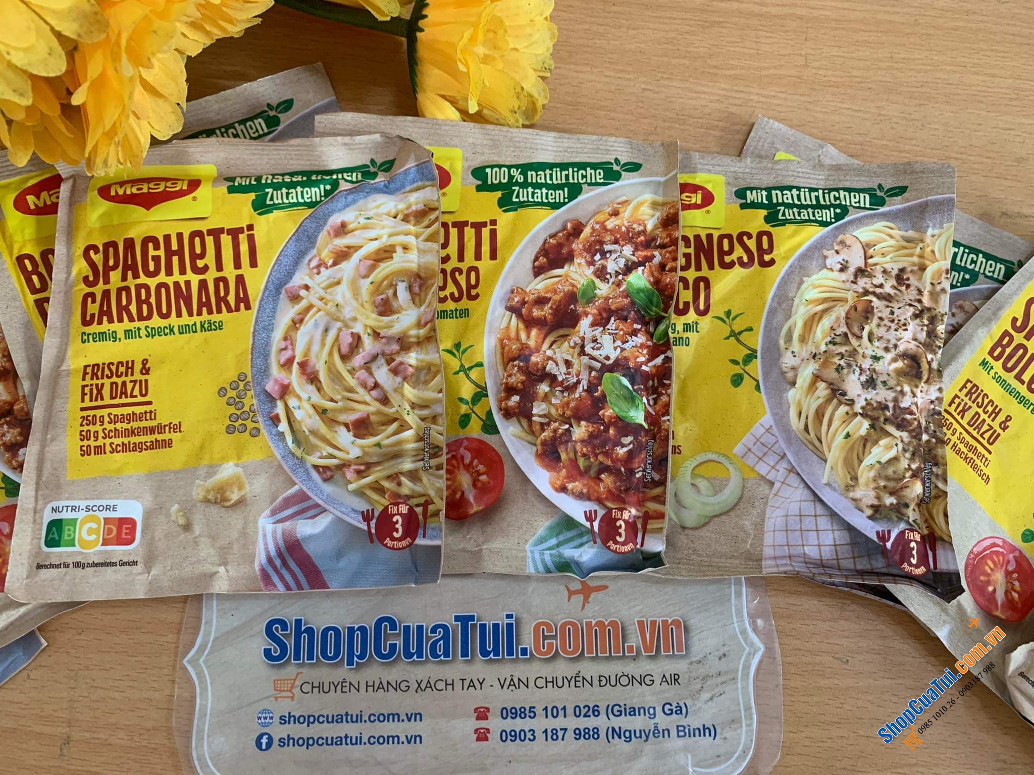 SET 3 gói gia vị MỲ Ý MIX SIÊU NGON - Sốt mì ý Spageti Maggi