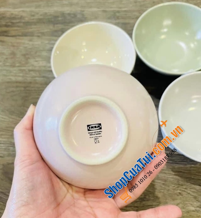 SET BÁT ĂN CƠM TỨ SẮC IKEA ĐỨC 12 CM- MADE IN ROMANIA
