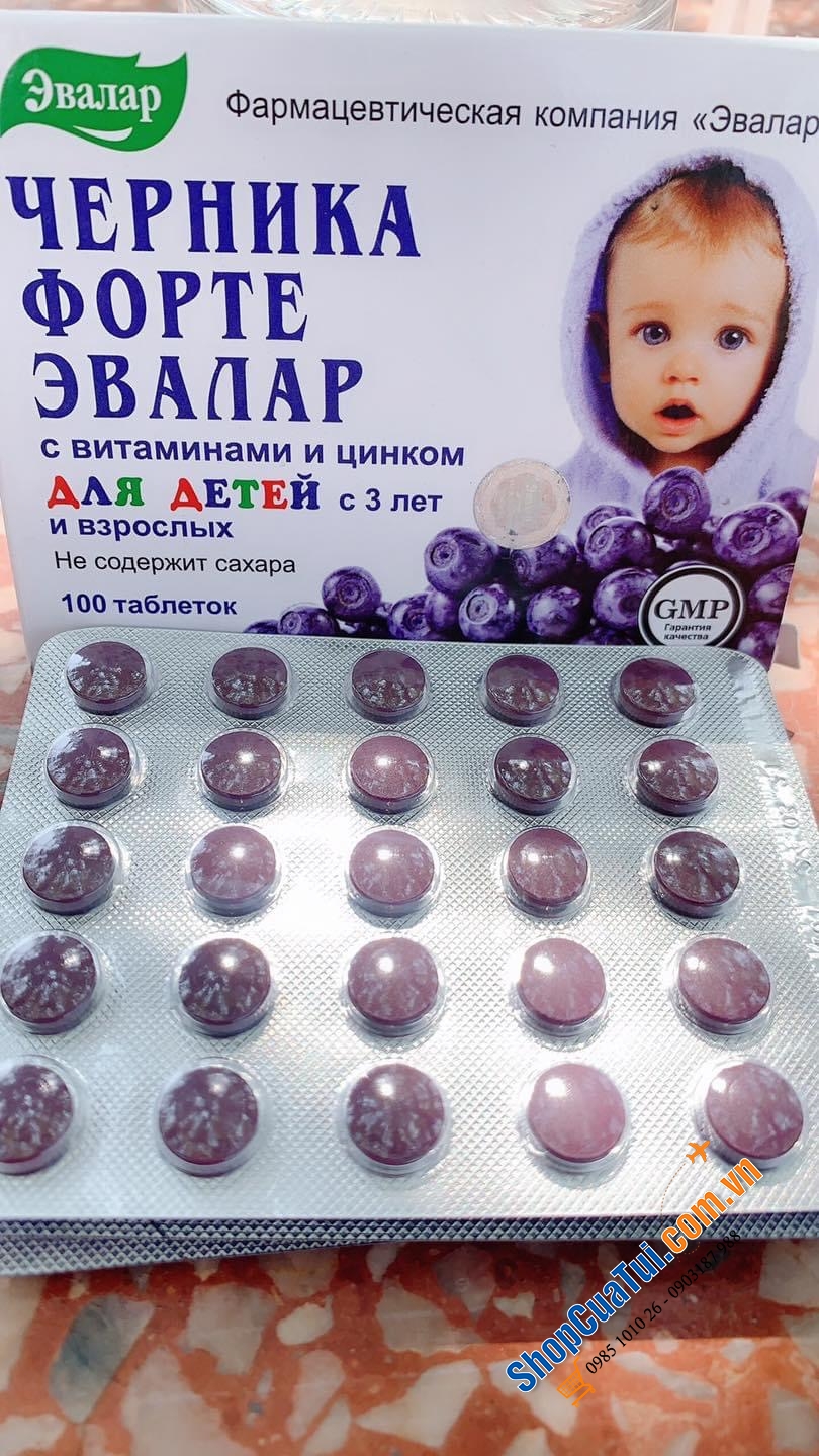 VIÊN UỐNG BỔ MẮT VIỆT QUẤT CHỐNG CẬN CỦA NGA