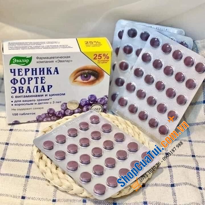 VIÊN UỐNG BỔ MẮT VIỆT QUẤT CHỐNG CẬN CỦA NGA