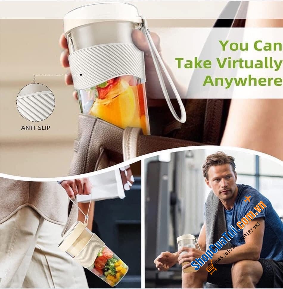 Máy xay sinh tố không dây dạng sạc mini Diyarts Homelee: xay được đá và xay nóng