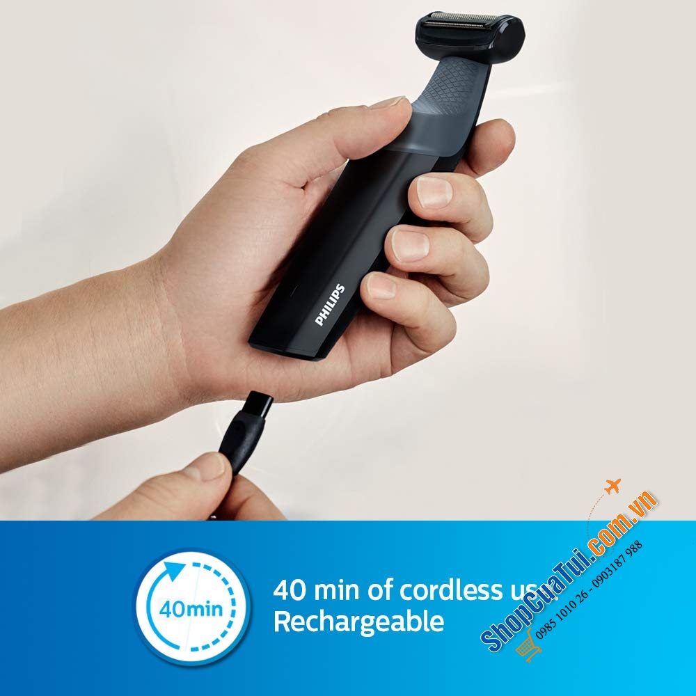 MÁY CẠO LÔNG BODY PHILIPS BG3010/15 sạc điện, không thấm nước