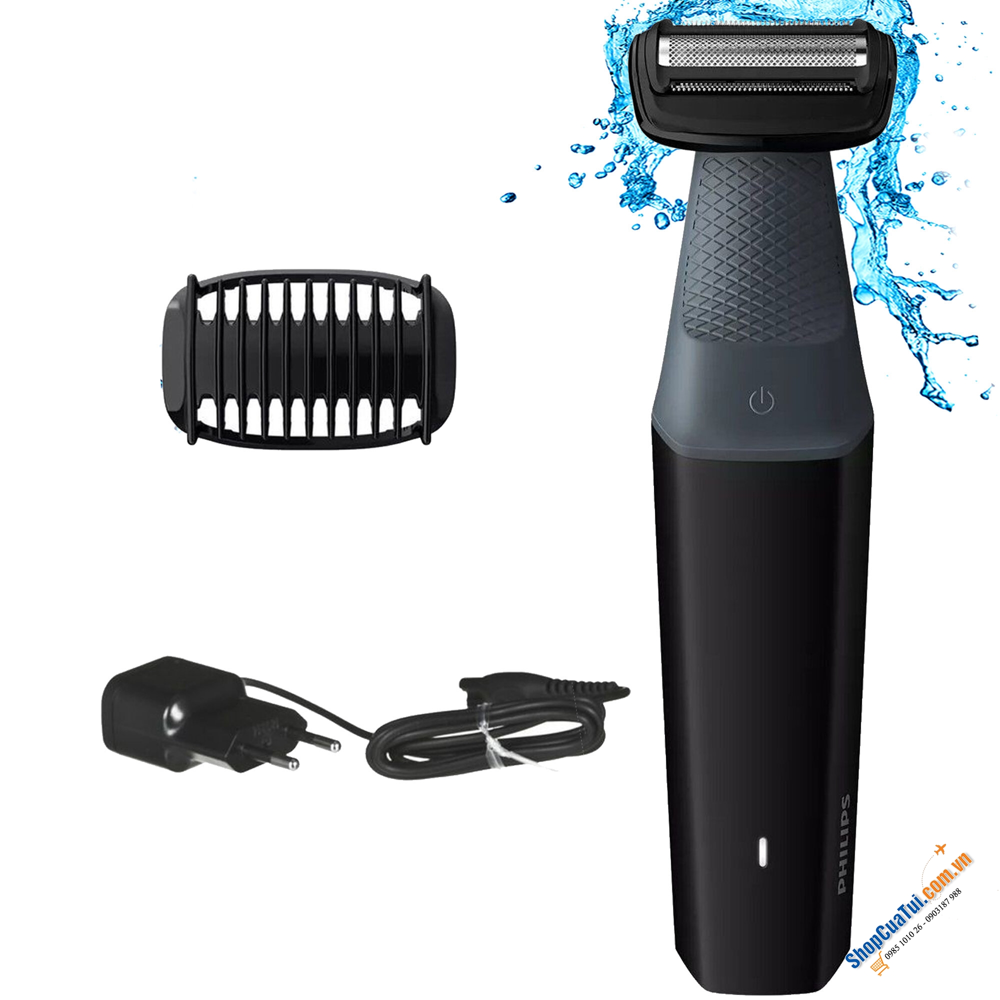 MÁY CẠO LÔNG BODY PHILIPS BG3010/15 sạc điện, không thấm nước