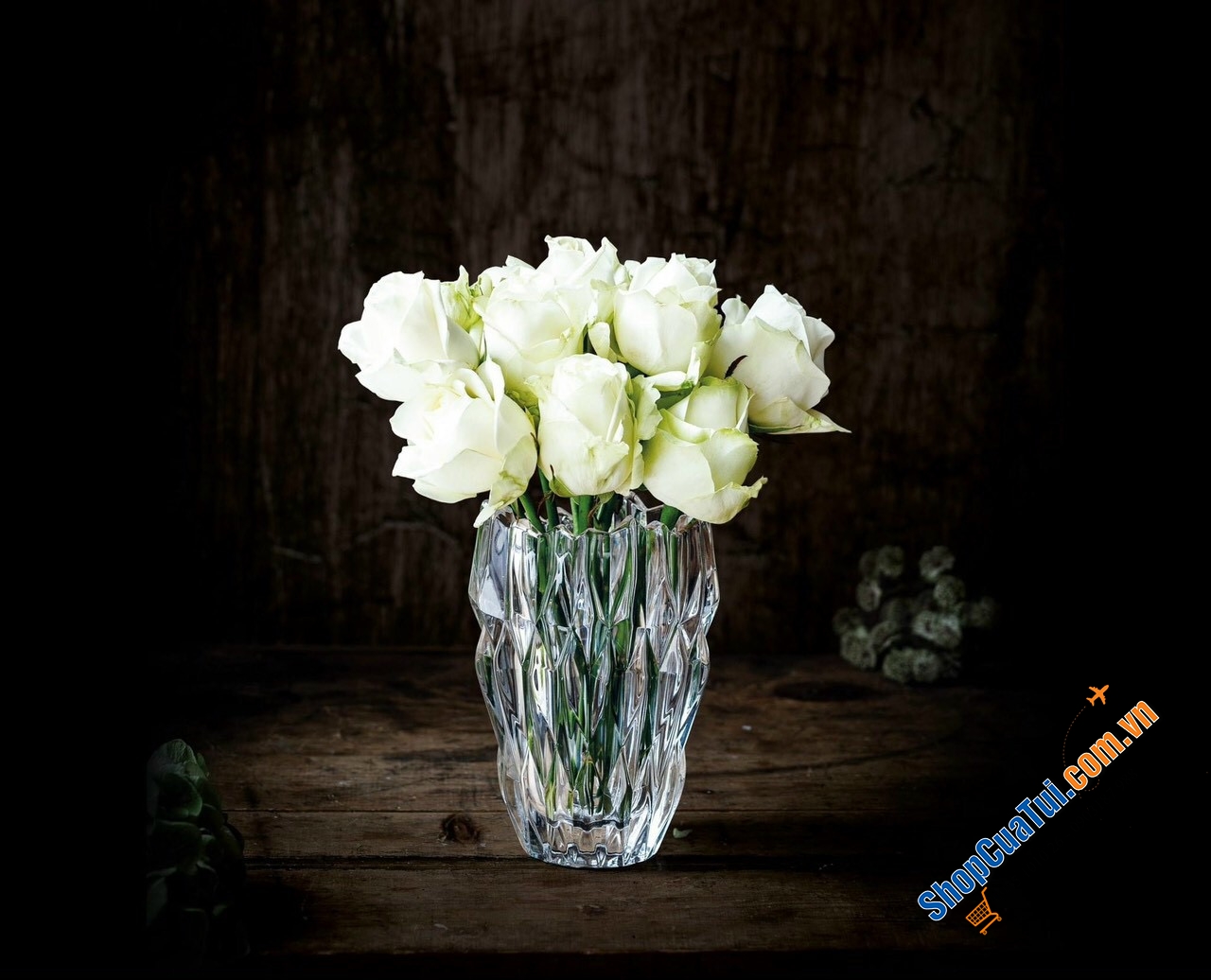 Lọ hoa pha lê Nachtmann Quartz 88333 - Made in Germany - cao 16cm