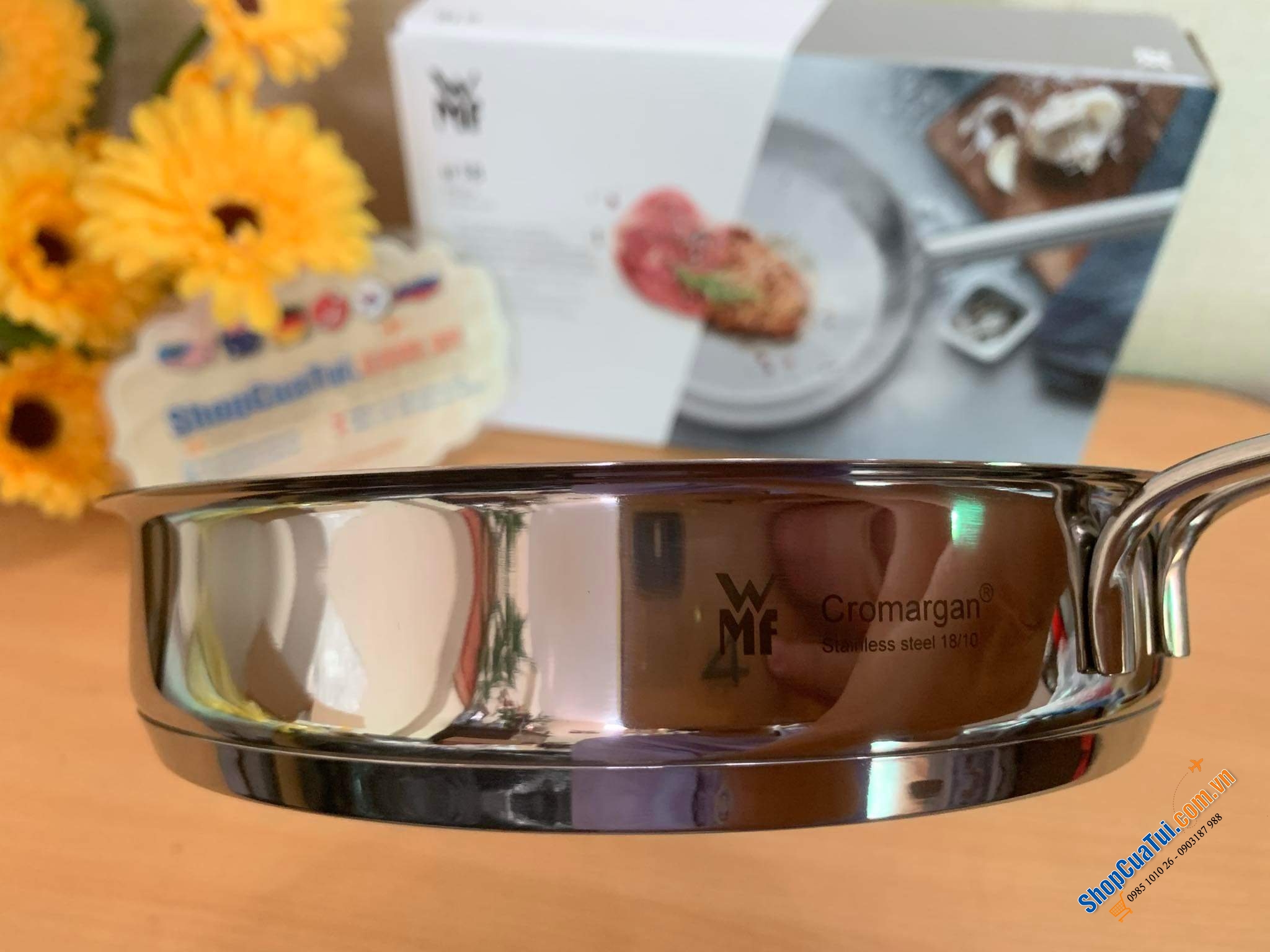 Chảo WMF inox 18cm - Chảo mini siêu xinh, chống dính tự nhiên nhẹ nhàng