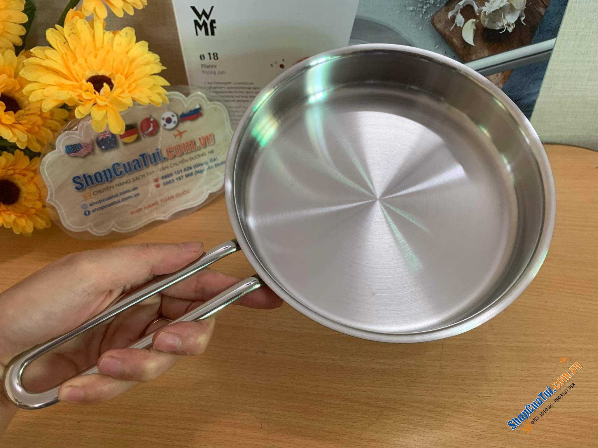 Chảo WMF inox 18cm - Chảo mini siêu xinh, chống dính tự nhiên nhẹ nhàng