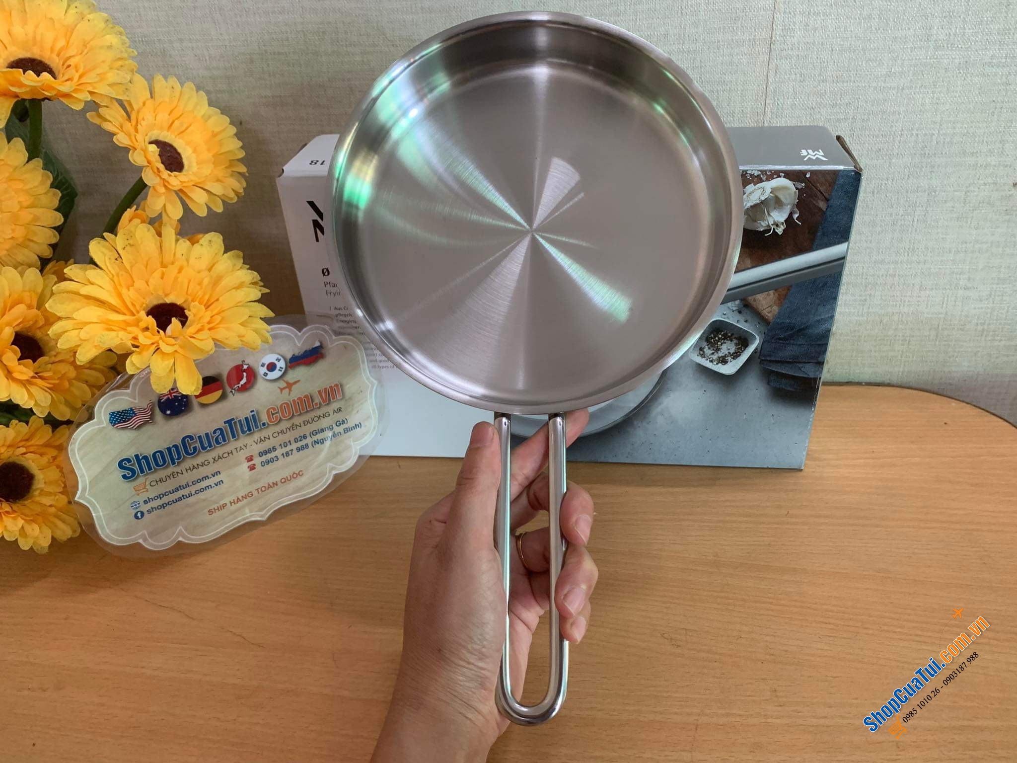 Chảo WMF inox 18cm - Chảo mini siêu xinh, chống dính tự nhiên nhẹ nhàng