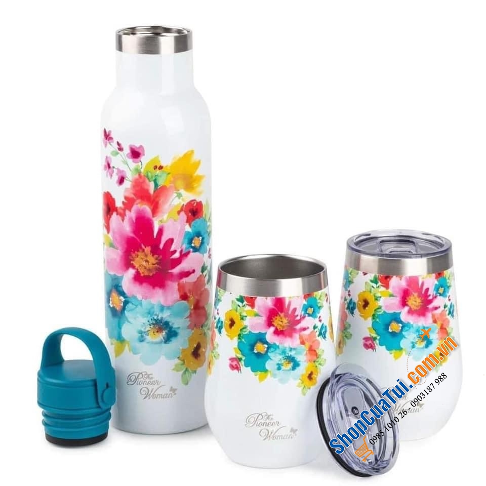 Sét bình kèm 2 cốc giữ nhiệt The Pioneer Woman.