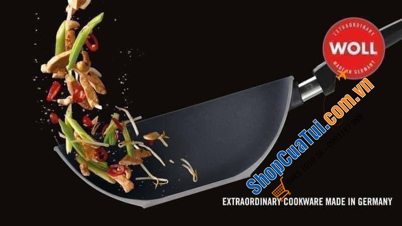 CHẢO SÂU LÒNG WOLL Eco lite wok 30cm - Made in Germany.