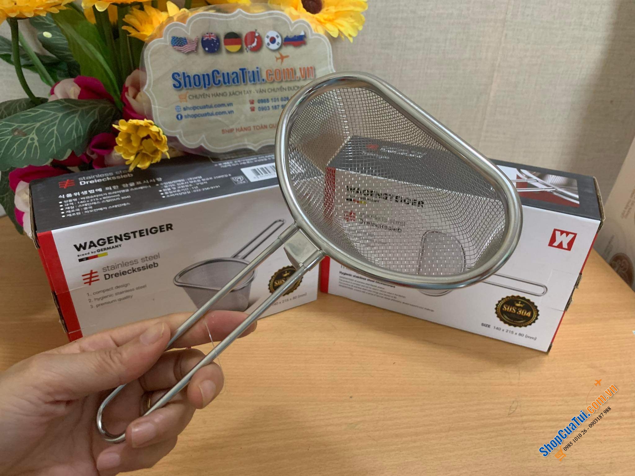 Rây lọc nhúng lẩu WAGENSTEIGER - RÂY LỌC THỰC PHẨM ĐA NĂNG WAGENSTEIGER