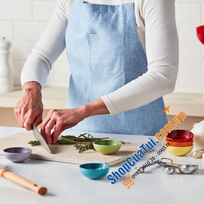 Set 6 bát chấm Creuset cầu vồng size 50ml xinh xinh, đường kính 6.5cm, cao 3cm