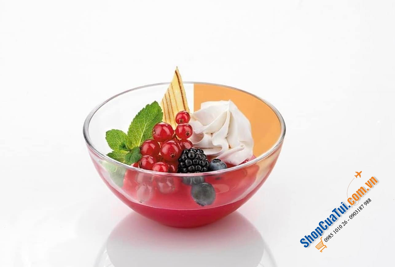 5 bát tròn pha lê trong suốt Nachtmann Vivendi Schalen.