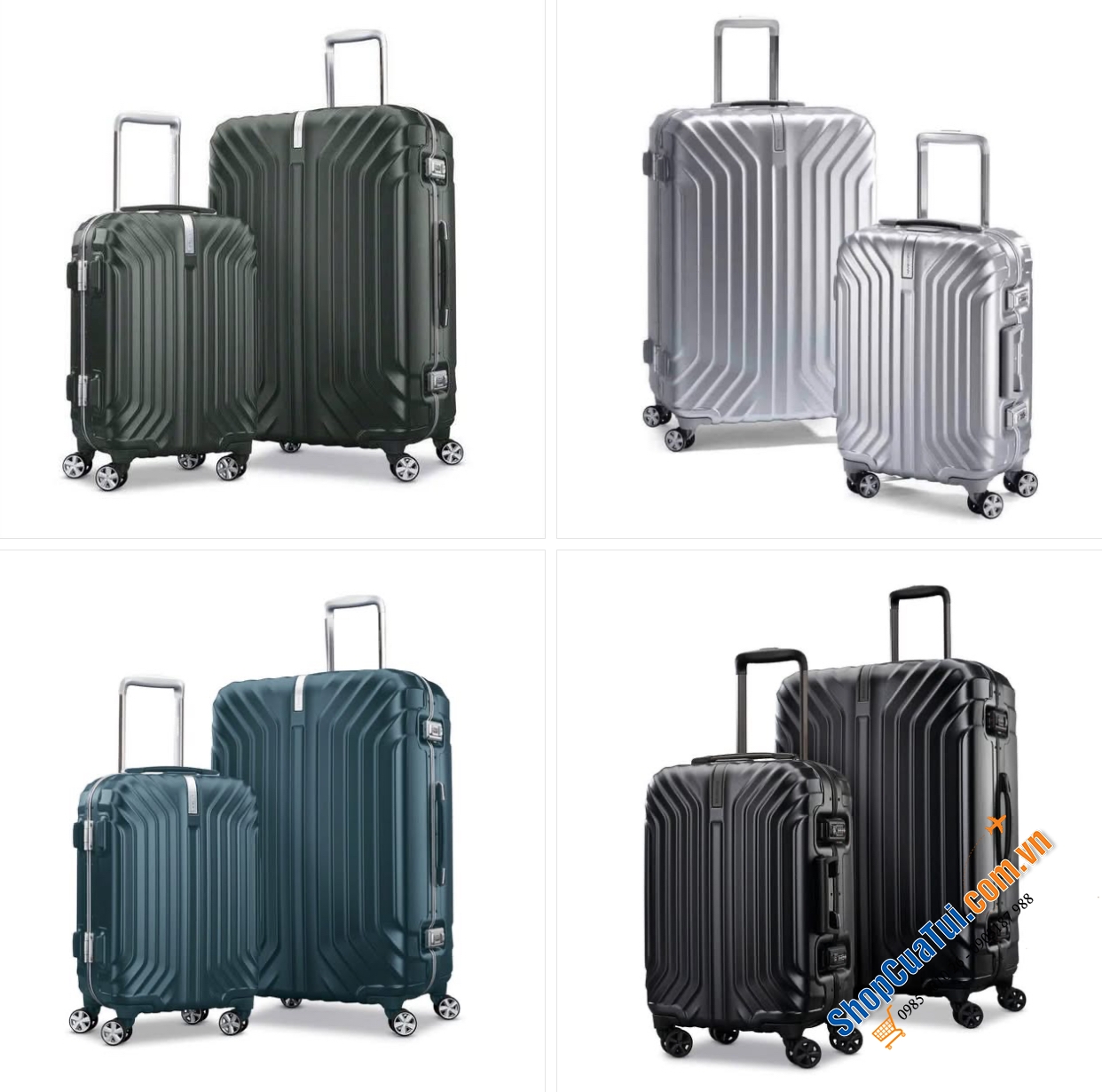 Set 2 vali Samsonite Tru-Frame cabin S và size đại xịn sò (có tách lẻ chiếc)