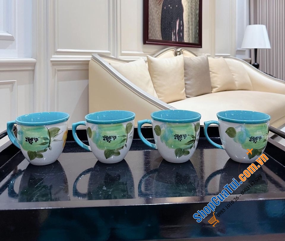 Set 4 cốc Pioneer hoạ tiết rất yêu.