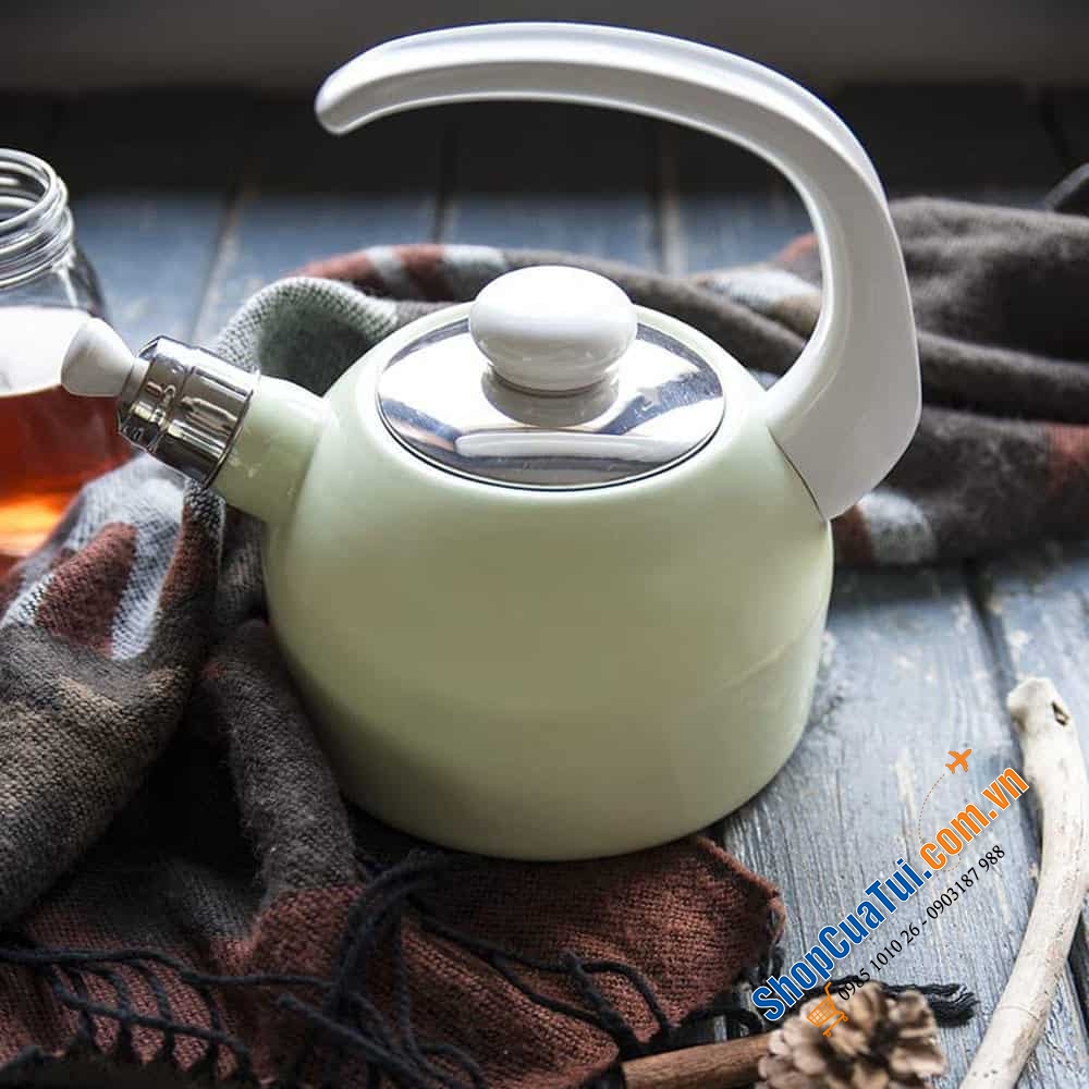 Ấm Đun Nước Riess Classic 2 lít đun bếp từ thuộc BỘ SƯU TẬP ẤM HUÝT SÁO RIESS