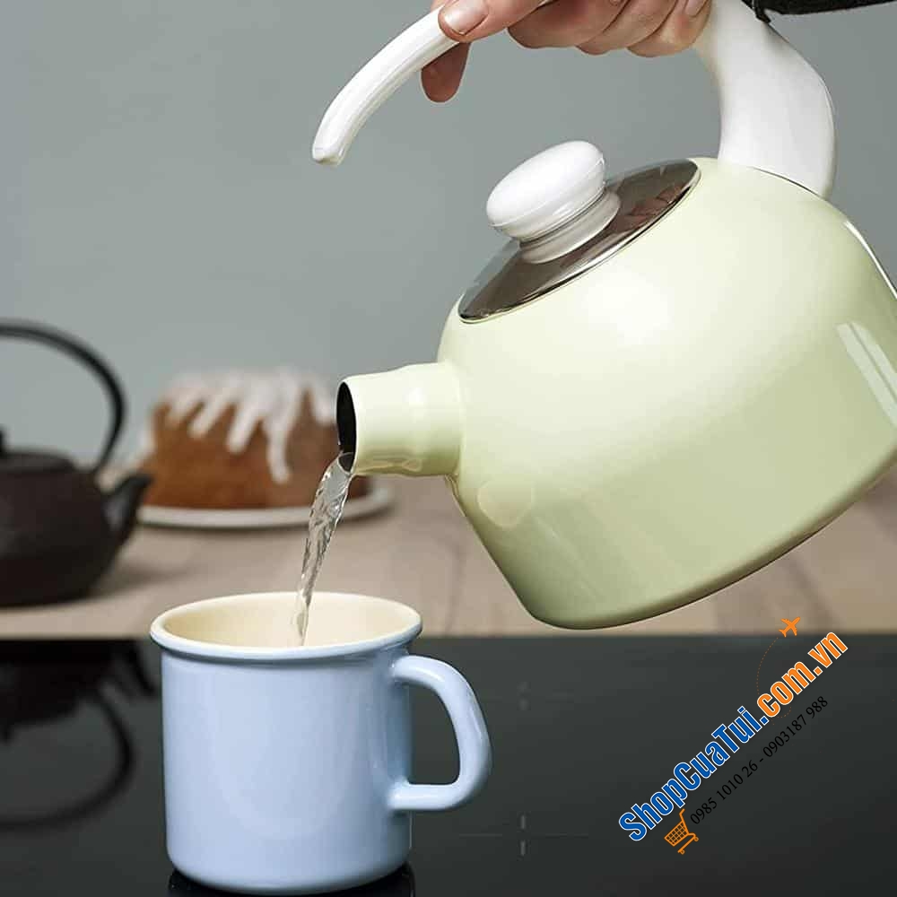 Ấm Đun Nước Riess Classic 2 lít đun bếp từ thuộc BỘ SƯU TẬP ẤM HUÝT SÁO RIESS