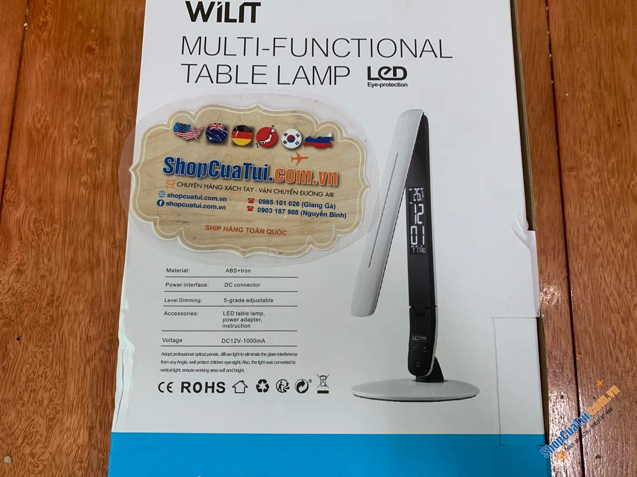 Đèn LED chống cận Wilit S1 thiết kế màu trắng siêu trang nhã.
