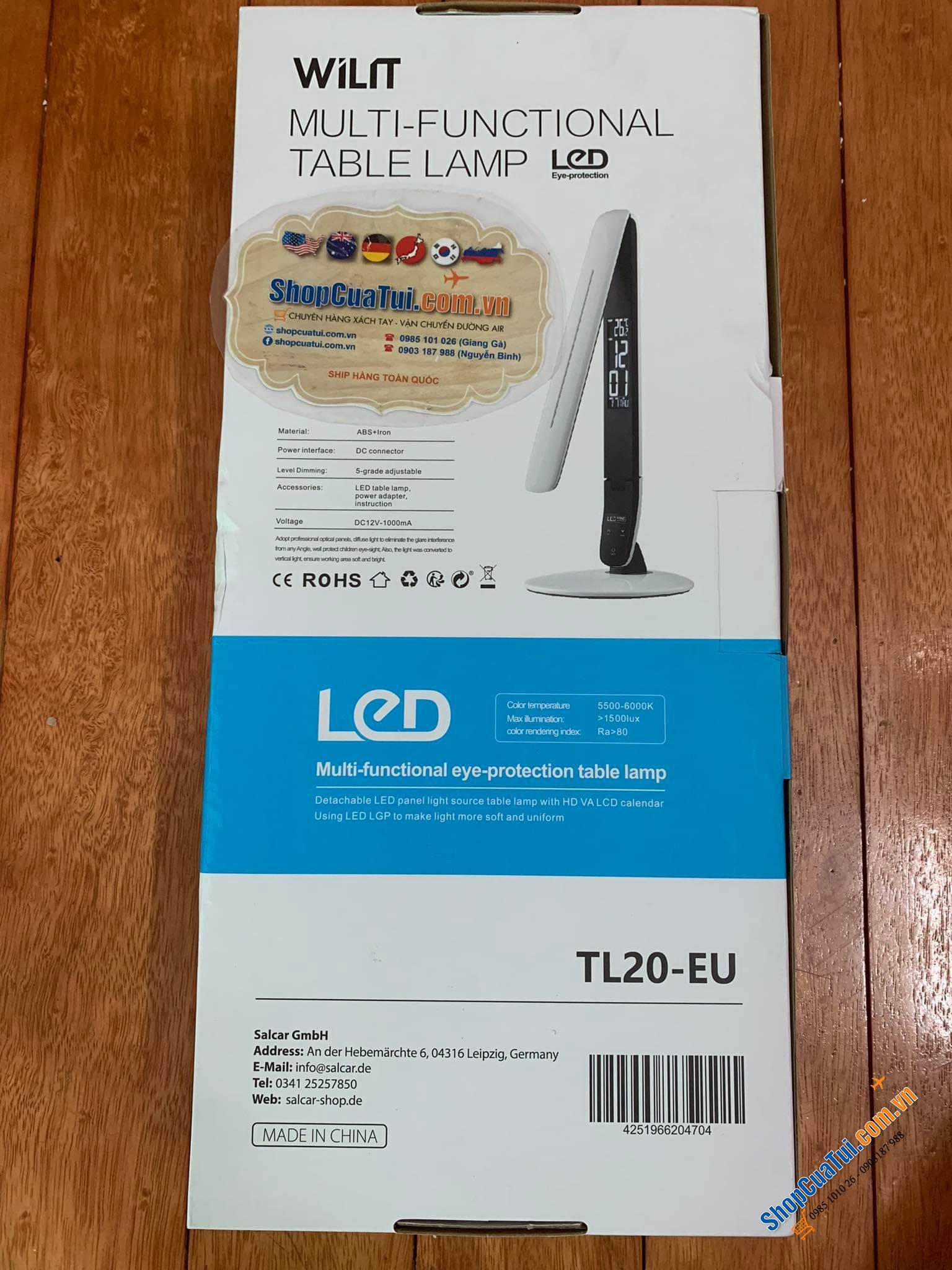 Đèn LED chống cận Wilit S1 thiết kế màu trắng siêu trang nhã.