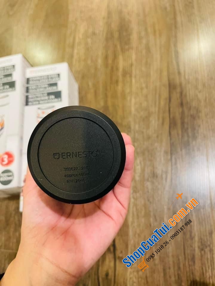 BÌNH GIỮ NHIỆT ERNESTO ĐỨC 400ml KÈM LÕI LỌC TRÀ (có thể tháo rời)