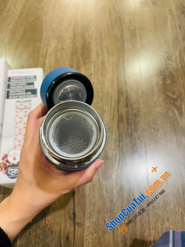 BÌNH GIỮ NHIỆT ERNESTO ĐỨC 400ml KÈM LÕI LỌC TRÀ (có thể tháo rời)