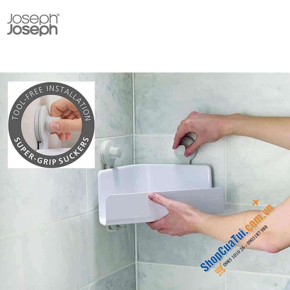 Bộ 2 Kệ Để Đồ Nhà Tắm Gắn Tường Joseph Joseph 70550 EasyStore.
