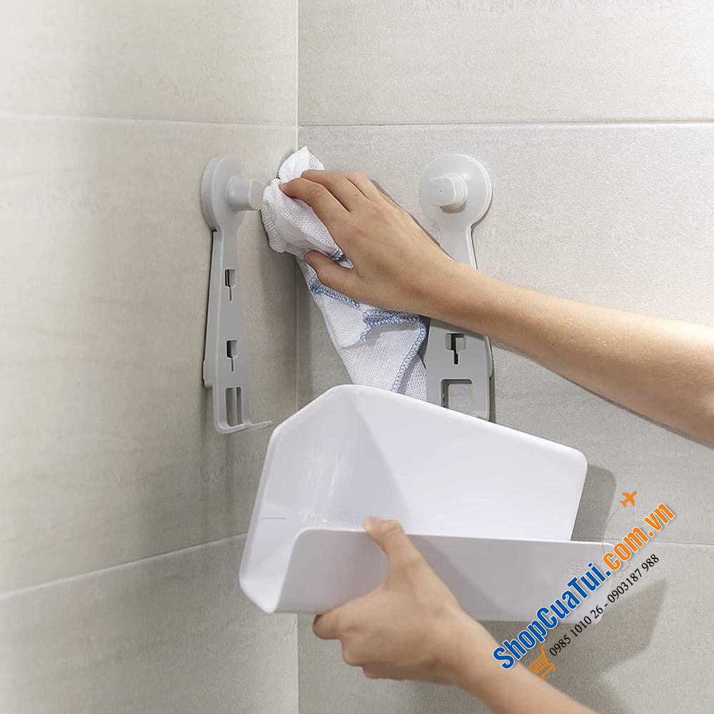 Bộ 2 Kệ Để Đồ Nhà Tắm Gắn Tường Joseph Joseph 70550 EasyStore.